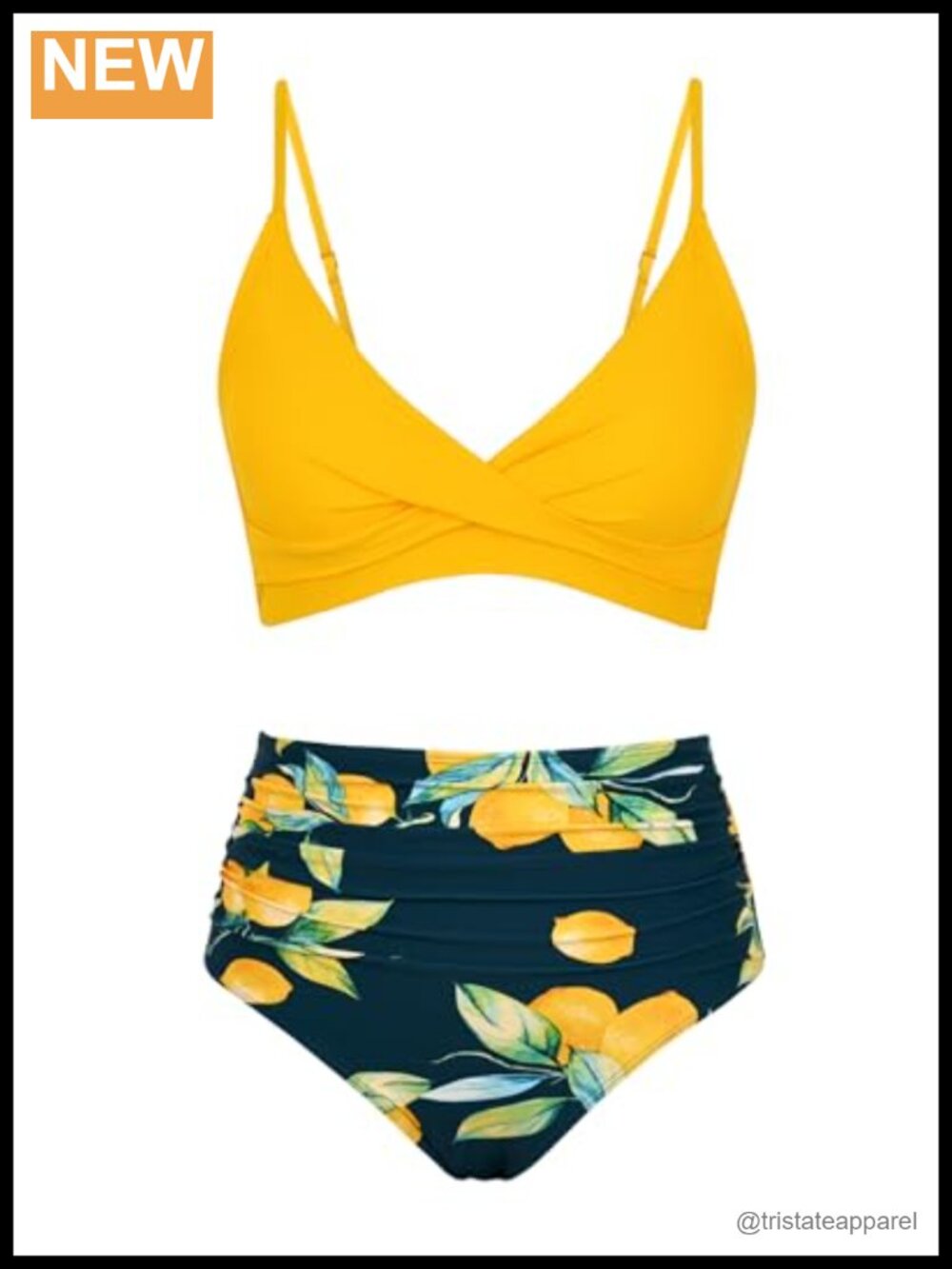 Women's High Waisted Bikini Set Tummy Control Push Up Two Piece Swimsuit